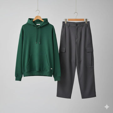 Hoodie with cargo flapper