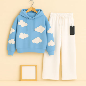 Printed Hoodie With Flapper