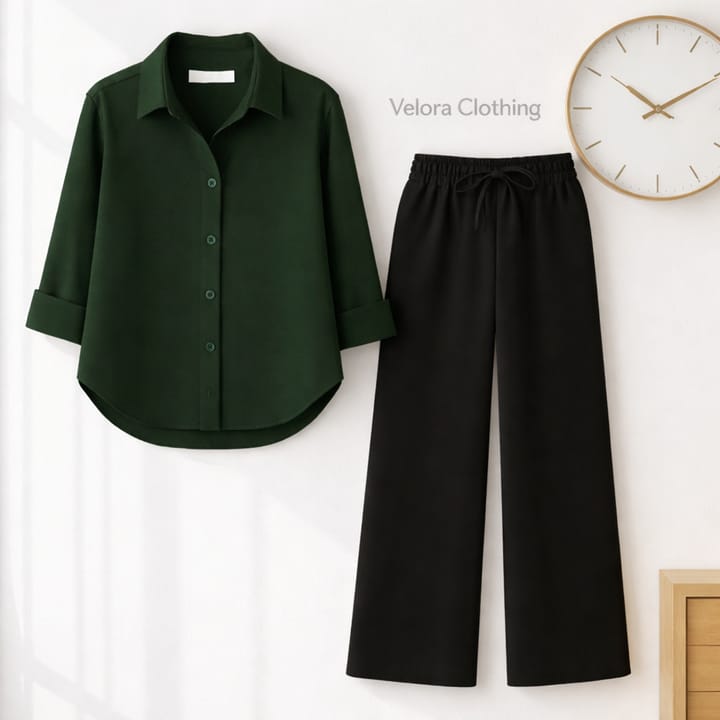 BUTTON DOWN SHIRT WITH FLAPPER TROUSER