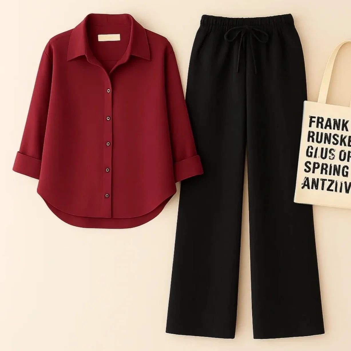 BUTTON DOWN SHIRT WITH FLAPPER TROUSER