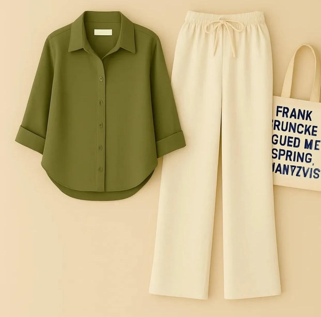 BUTTON DOWN SHIRT WITH FLAPPER TROUSER