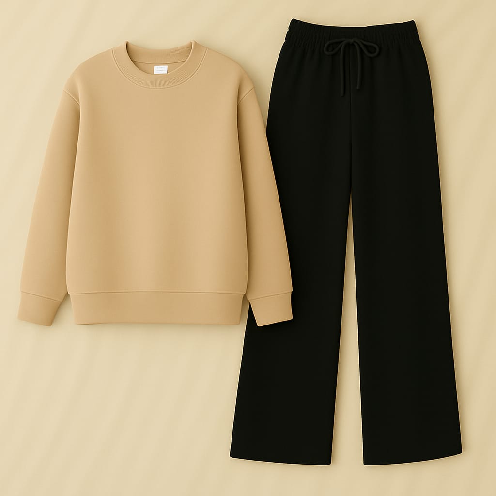 Sweatshirt With Black Flapper