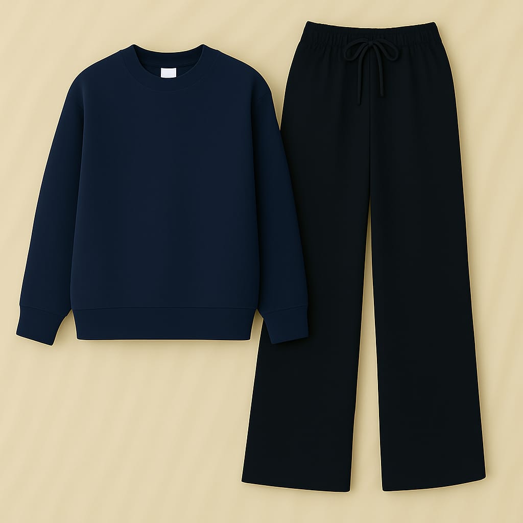 Sweatshirt With Black Flapper