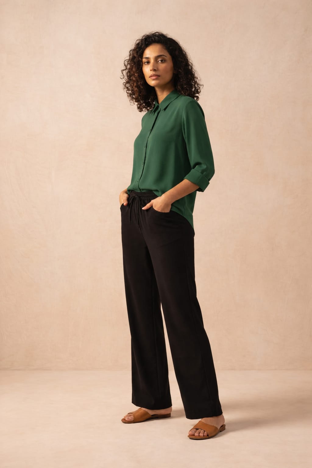 BUTTON DOWN SHIRT WITH FLAPPER TROUSER